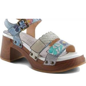 NEW SPRING STEP SHOES women retropel sandal in grey multi